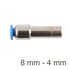 Red Insert Str. Pu 8mm - 4mm